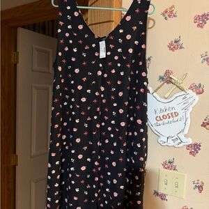 Maurices Black Floral Midi Dress